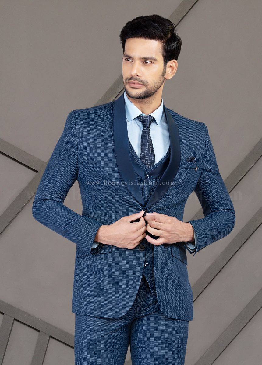 Firozi blue Mens 5 piece suit | Bennevis Fashion