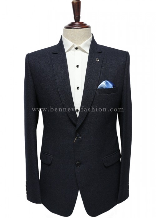 Blue Jute Blazer for Men