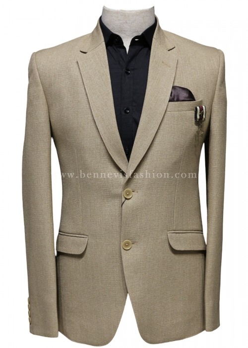 Fawn Jute Blazer for Men