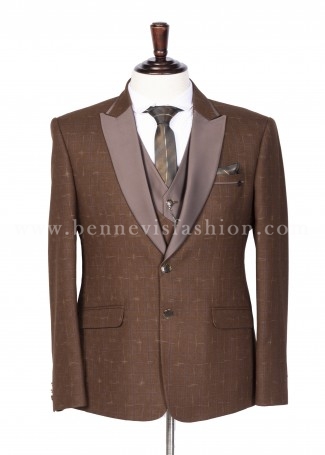 Chocolate Brown Contemporary Tuxedo for the Modern Man