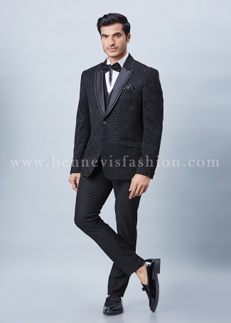 Black Exclusive Tuxedo Suit For Men