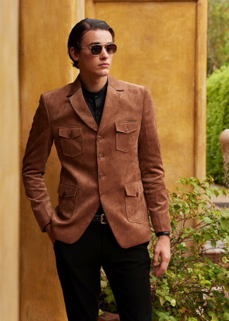 Brown Fashion Blazer for Men