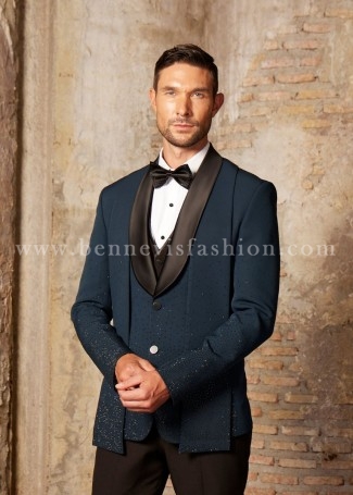 Teal Daimond Designer Tuxedo For Men