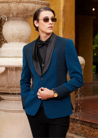 Teal Designer Tuxedo for Men