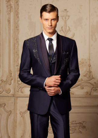 Blue Designer Tuxedo For Men