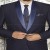 Navy Blue Terry Rayon Mens Designer Suit