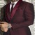Maroon Terry Rayon Mens Designer Suit