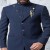 Contemporary Navy Blue Mens Jodhpuri Suit