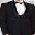 Classy Black Jacquard Suit for Men