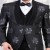 Dark Grey Premium Floral Suit for Men