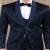 Premium Blue Jacquard Mens Suit