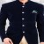 Velvet Navy Blue Mens Jodhpuri Suit