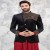Mens Premium Black Velvet Jodhpuri with Kurta Pajama
