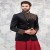 Mens Premium Black Velvet Jodhpuri with Kurta Pajama