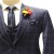 Blue Terry Wool Checkered Designer Suit