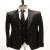 Maroon Jacquard Stripes Tuxedo for Men