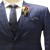 Blue Checkered Designer Men Suit