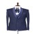 Navy Blue Classic Tuxedo with Ribbon Bow for Men