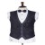 Navy Blue Jacquard Party Wear Tuxedo Suit for Men
