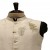 Embroidered White Linen Bundi Waistcoat for Men