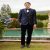 Navy Blue Velvet Print Designer Tuxedo For Men