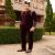 Maroon Velvet Bandhgala Jodhpuri