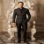 Black Jacquard Designer Tuxedo Suit for Men 