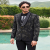 Luxurious Black Embroidered Tuxedo Suit for Men