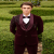 Wine Velvet Designer Embroidered Tuxedo for Men