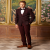 Wine Designer Tuxedo Suit For Men