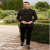 Black Velvet Embroidered Jodhpuri For Men