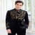 Black Velvet Gold Sequin Embroidered Jodhpuri  For Men