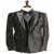 Black Velvet Print Designer Tuxedo For Men