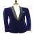 Royal Blue Velvet Tuxedo Blazer for Men