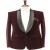 Wine Velvet Tuxedo Blazer for Men