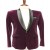 Purple Velvet Tuxedo Blazer for Men