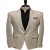 Cream Color Fine Linen Blazer for Men