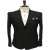 Black Jute Blazer for Men
