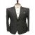 Charcoal Grey Jute Blazer for Men