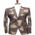 Wine Abstract Textured Statement Blazer for Men