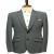 Deep Grey Structured-Knit Premium Blazer for Men
