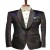Rainbow Sparkle Velvet-Touch Blazer for Men