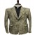 Olive-Sage Corduroy-Textured Blazer for Men