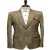 Earthy Breathable-Weave Abstract-Pattern Blazer for Men