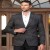 Black Printed SeerSucker Blazer for Men