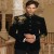 Inky Black Velvet Floral Embroidered Jodhpuri for Men