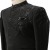 Matte Black Jodhpuri Suit with Beadwork Shoulder Detailing for Men