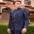 Royal Blue Desinger Jodhpuri Suit for Men