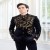 Black Velvet Gold Sequin Embroidered Jodhpuri  For Men