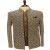 Brown Velvet Floral Embroidered Jodhpuri For Men